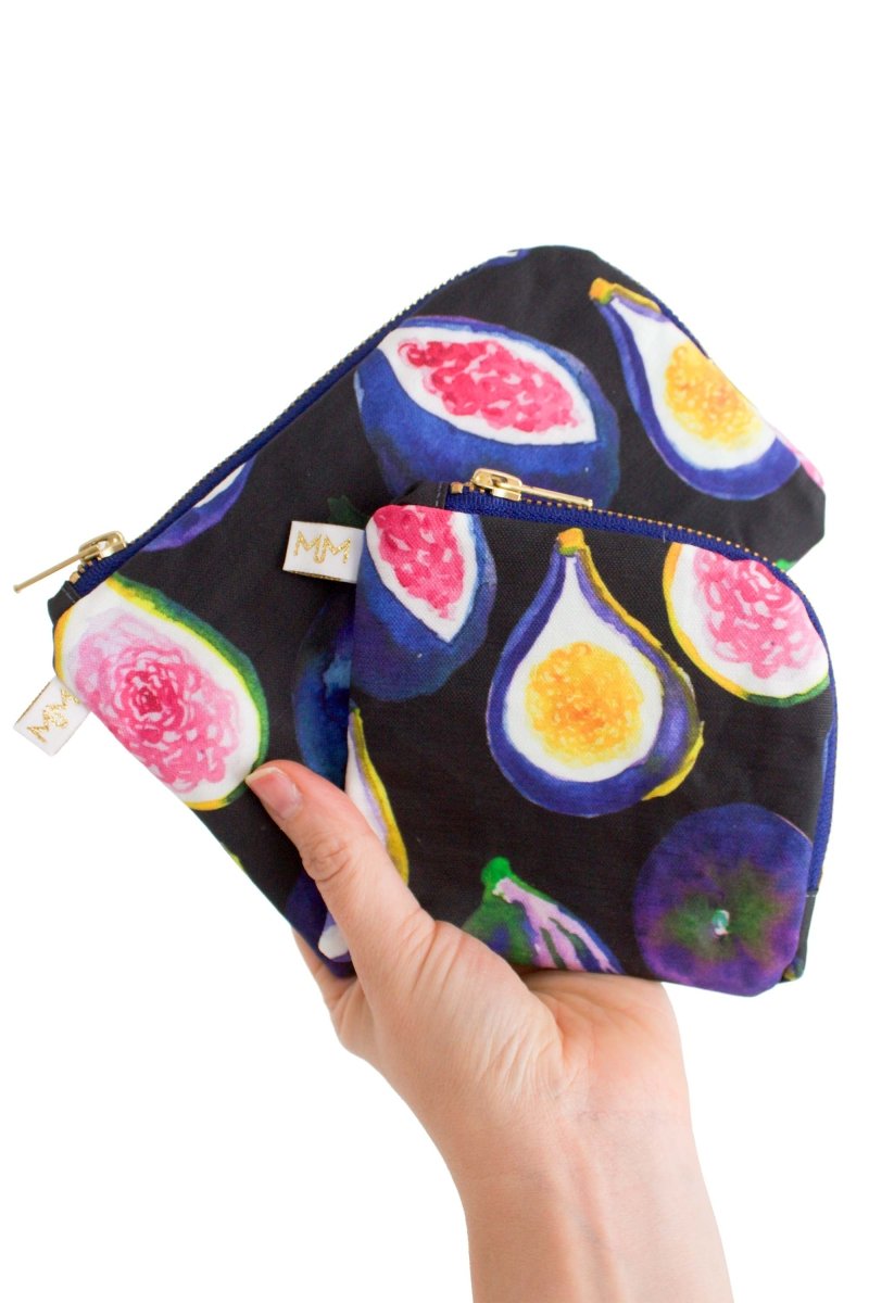 Midnight Fig Purse Essentials Bundle – Mini + Everyday Pouch Set - Modern Makerie