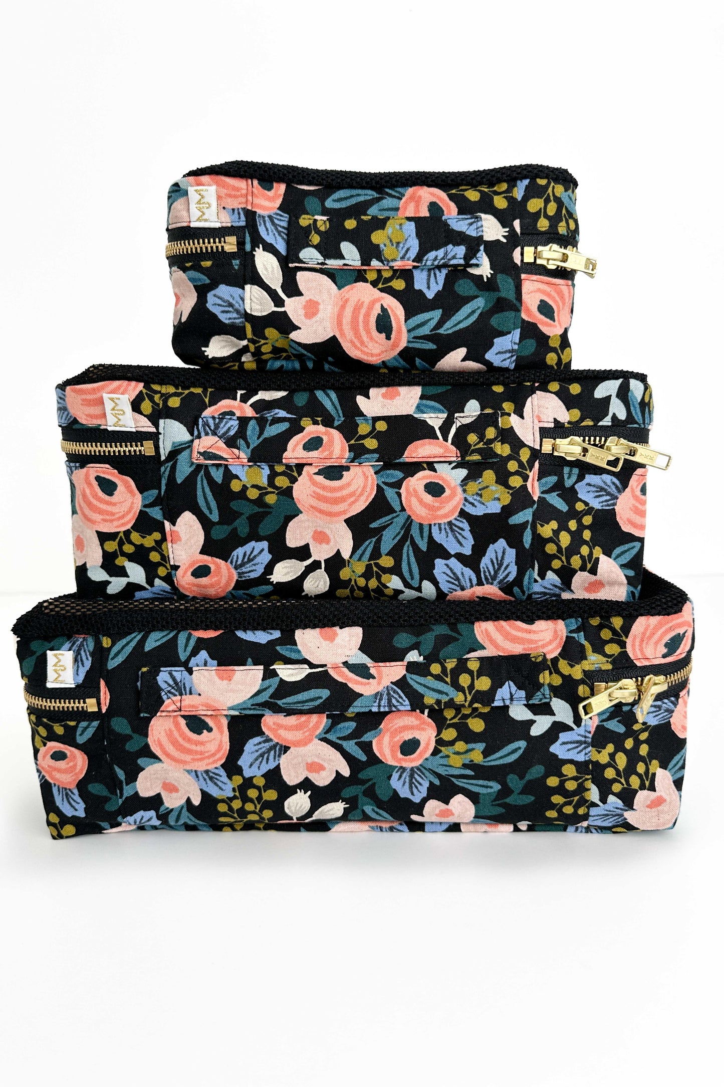 Midnight Garden 3pc Luggage Cube Set READY TO SHIP - Modern Makerie