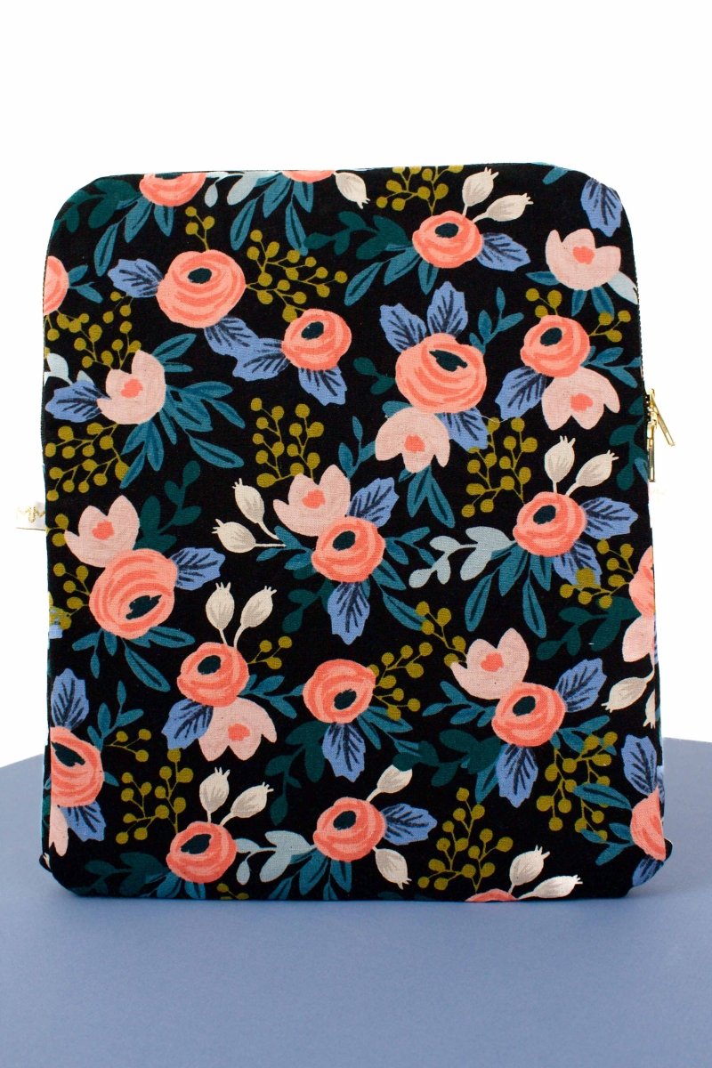 Midnight Garden Canvas 12.9" Device Tablet Sleeve - Modern Makerie