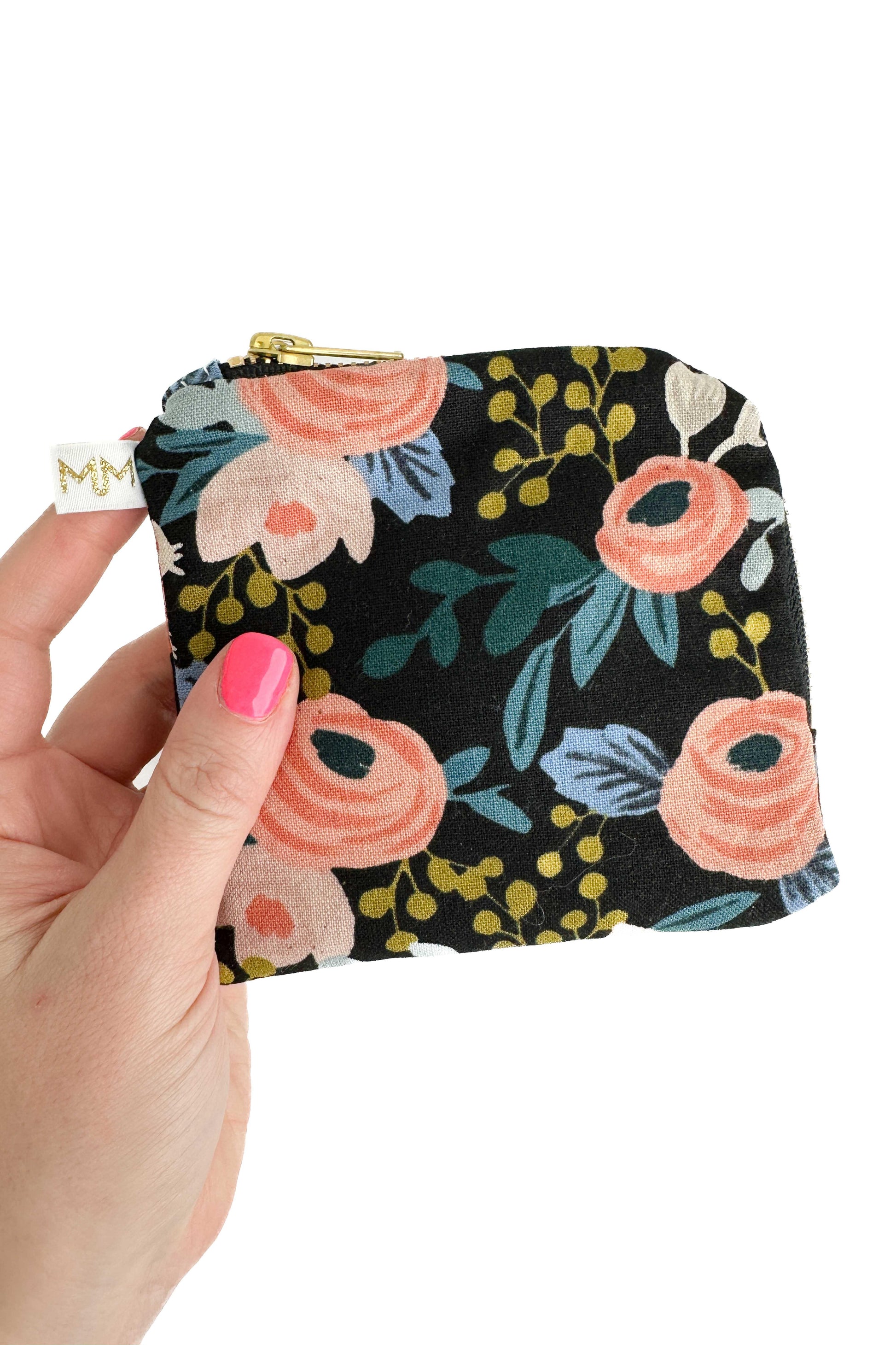 Midnight Garden Mini Travel Bag with Compartments READY TO SHIP - Modern Makerie