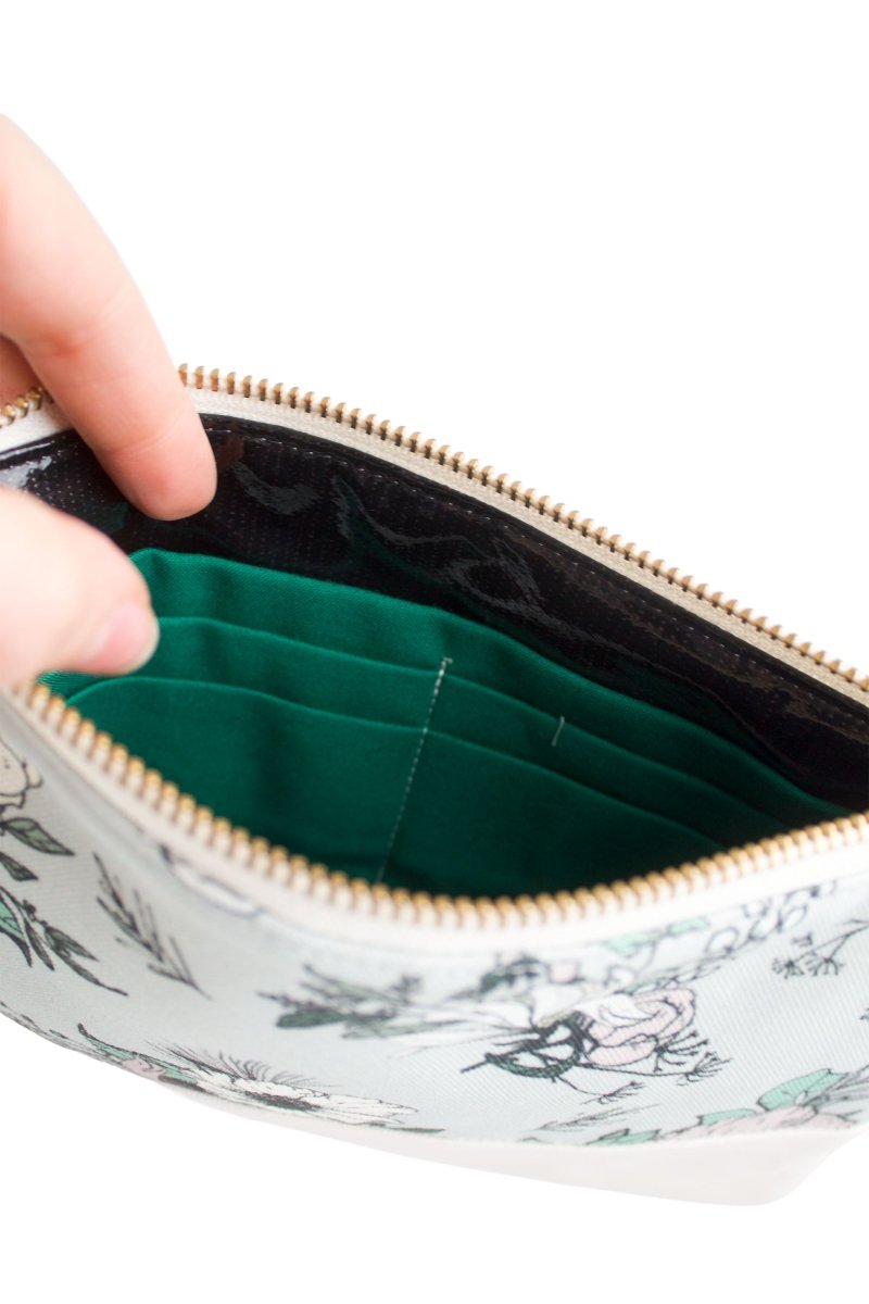 Modern Poppy Vegan Leather Wristlet – Convertible Crossbody Wallet - Modern Makerie