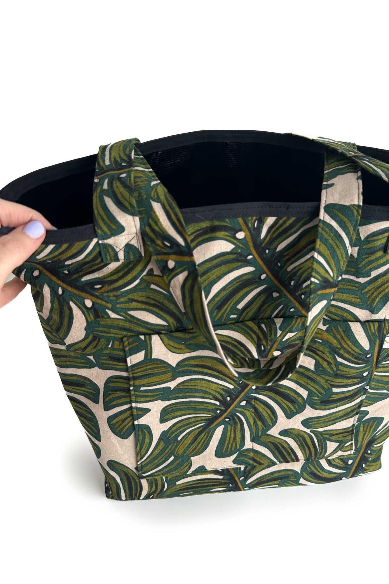 Monstera Canvas Everyday Leak-Proof Tote Bag READY TO SHIP - Modern Makerie