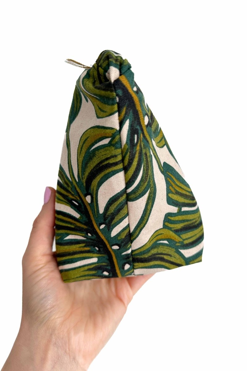 Monstera Canvas Maxx Cosmetic Bag - Modern Makerie