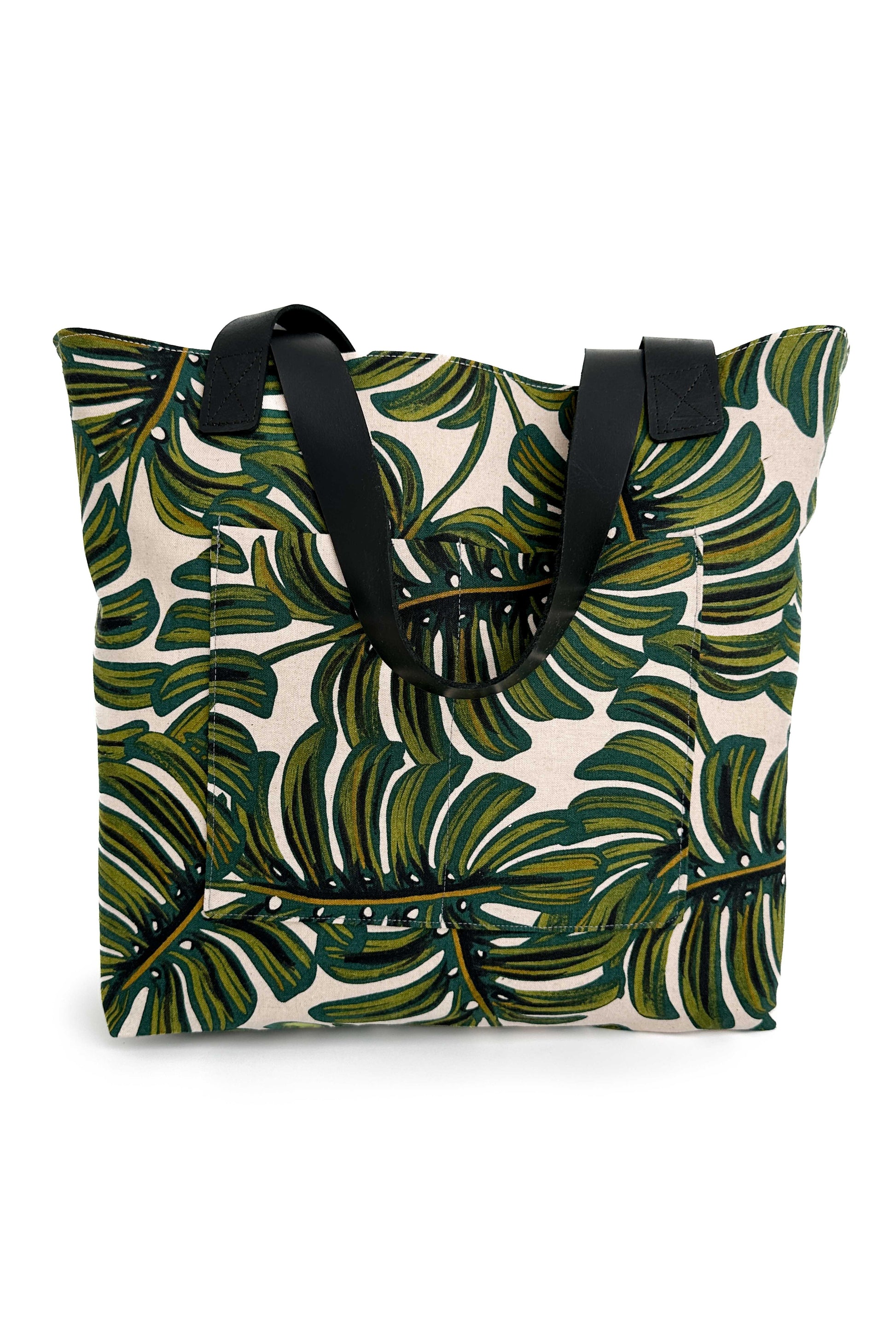 Monstera Everyday Canvas Tote Bag READY TO SHIP - Modern Makerie