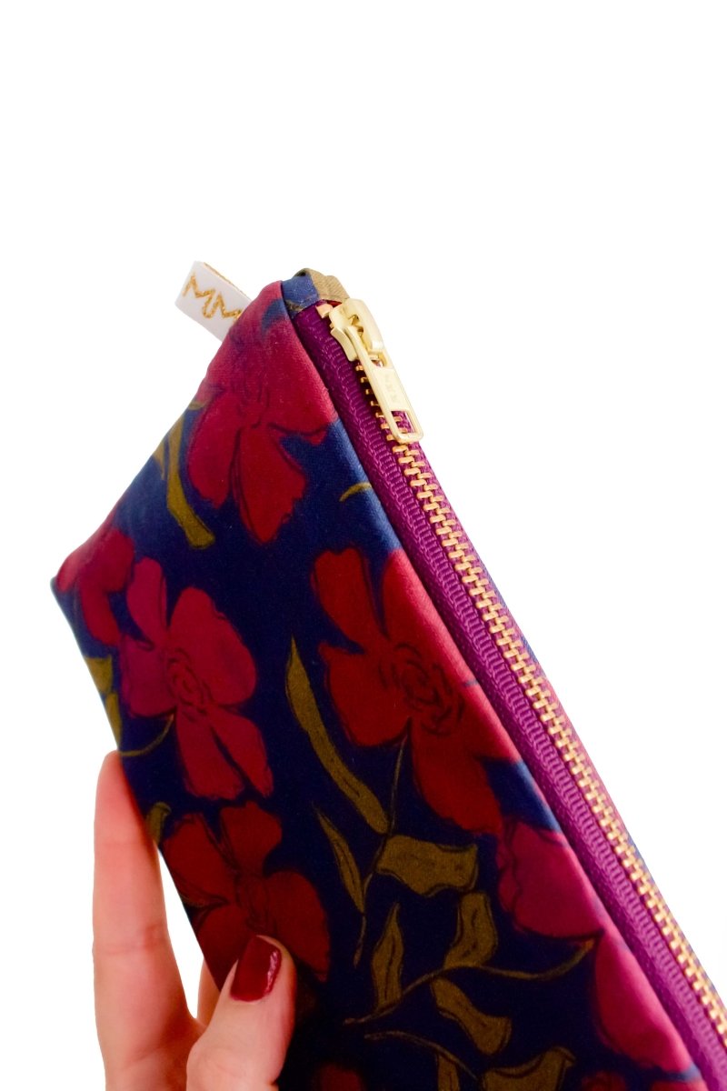 Olive Berry Flora Everyday Plus Travel Pouch - Modern Makerie