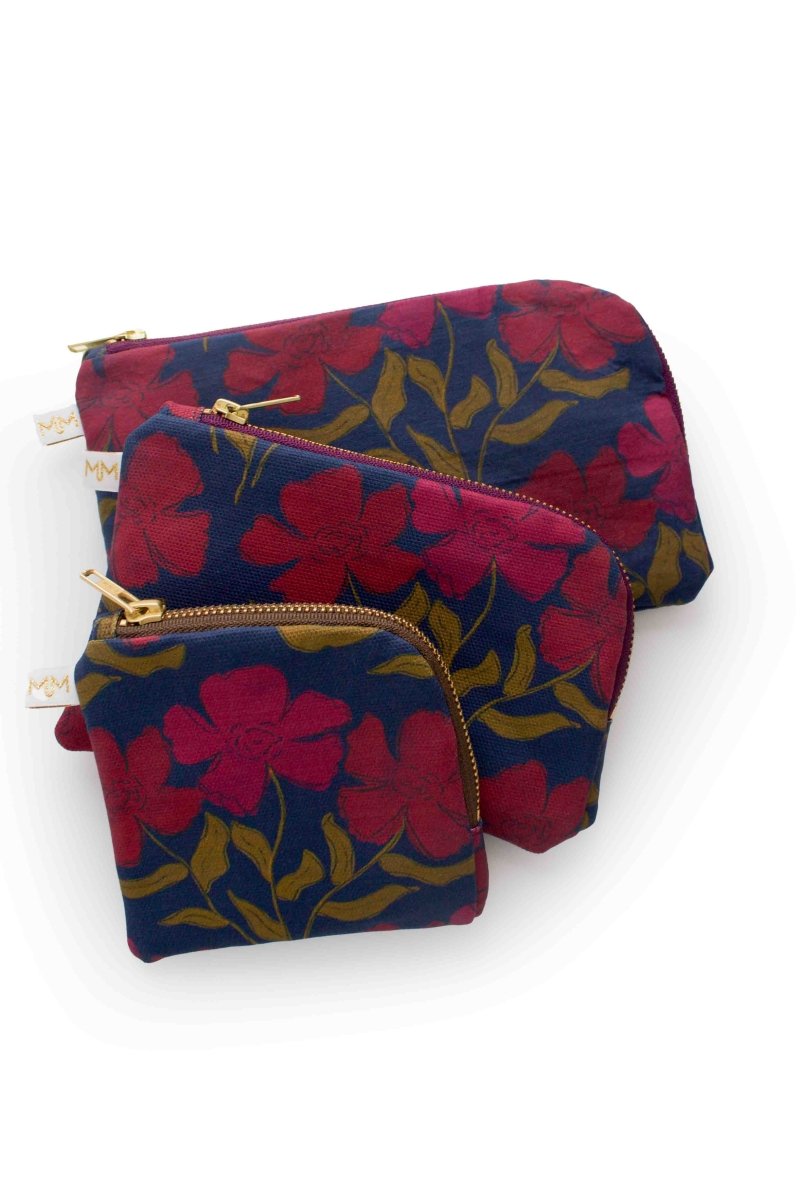 Olive Berry Flora Everyday Plus Travel Pouch - Modern Makerie