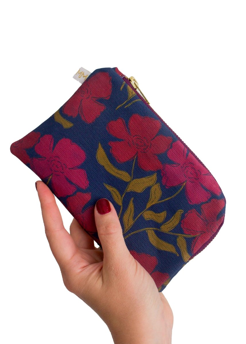 Olive Berry Flora Everyday Travel Pouch - Modern Makerie