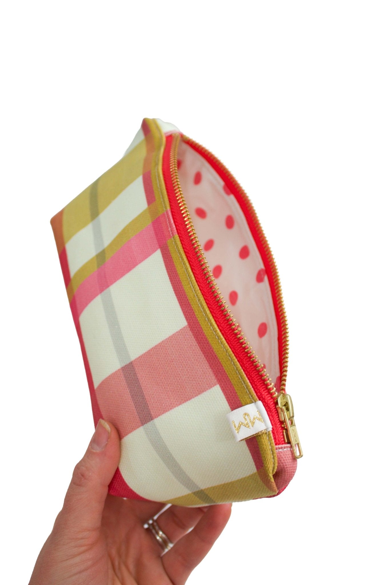 Olive Berry Flora in Cream 3pc Toiletry Bag Set - Modern Makerie