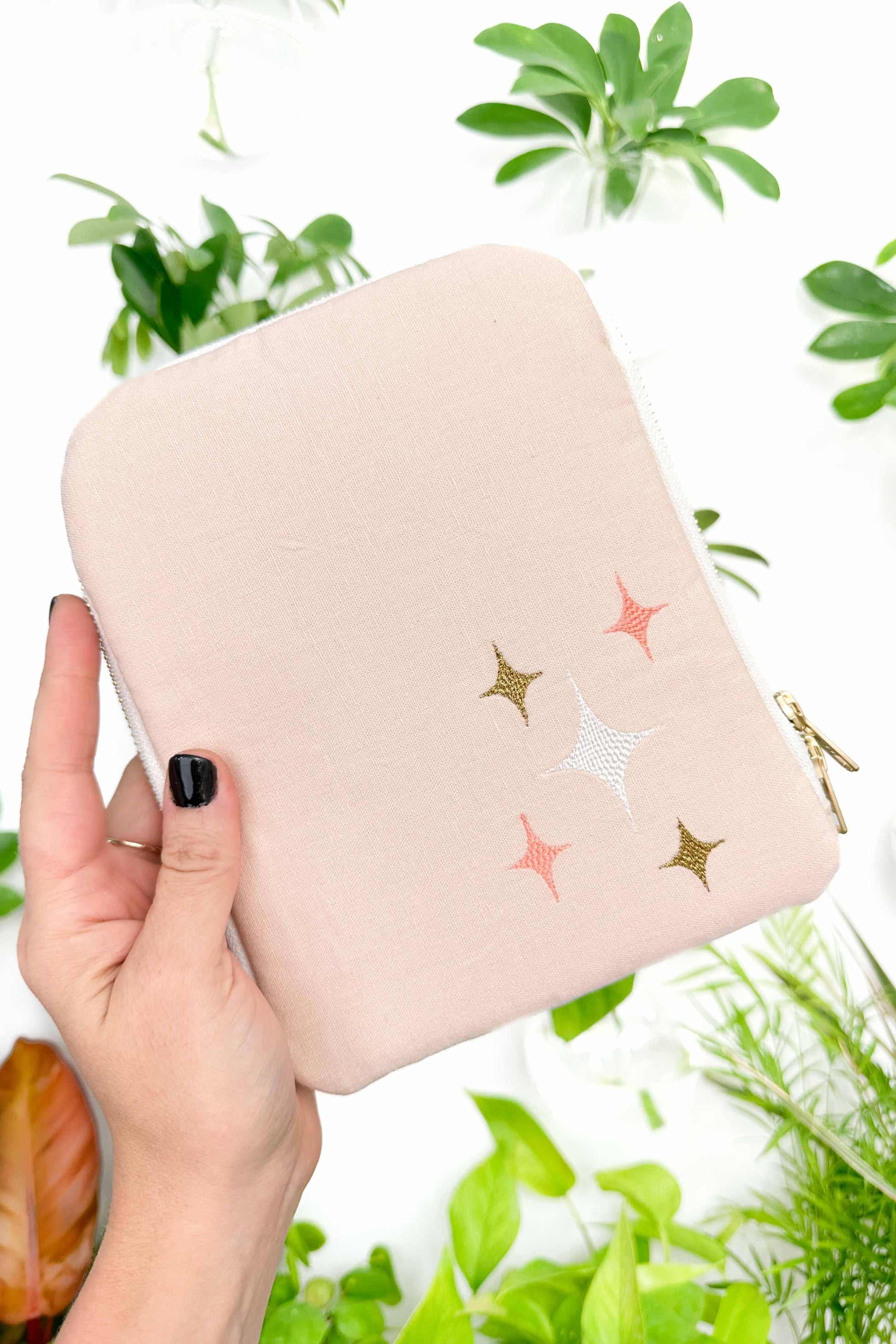 Peach Linen 6.8" Device Tablet Sleeve READY TO SHIP - Modern Makerie