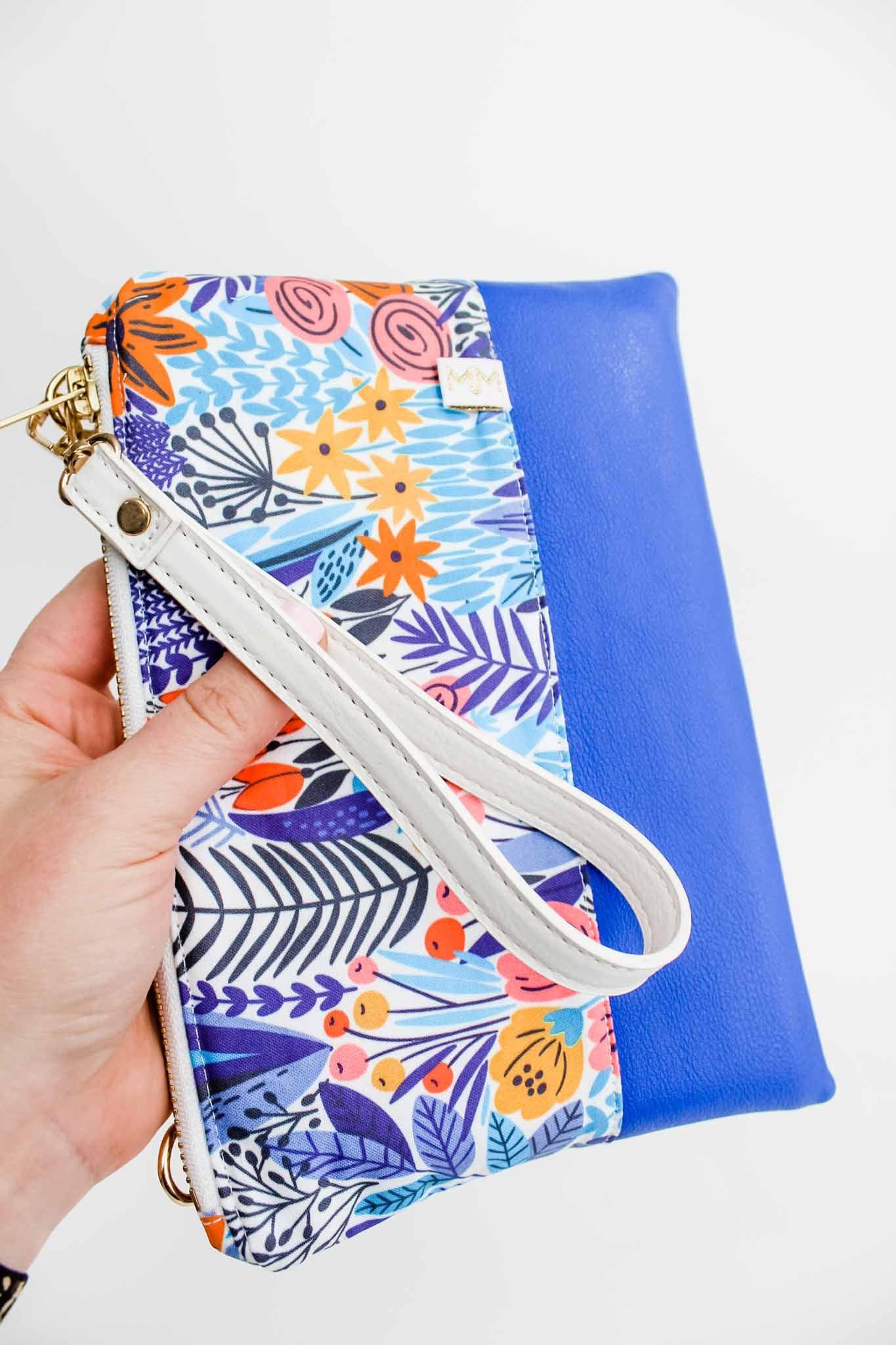 Plant Lady Convertible Crossbody Wristlet+ with Compartments READY TO SHIP - Modern Makerie
