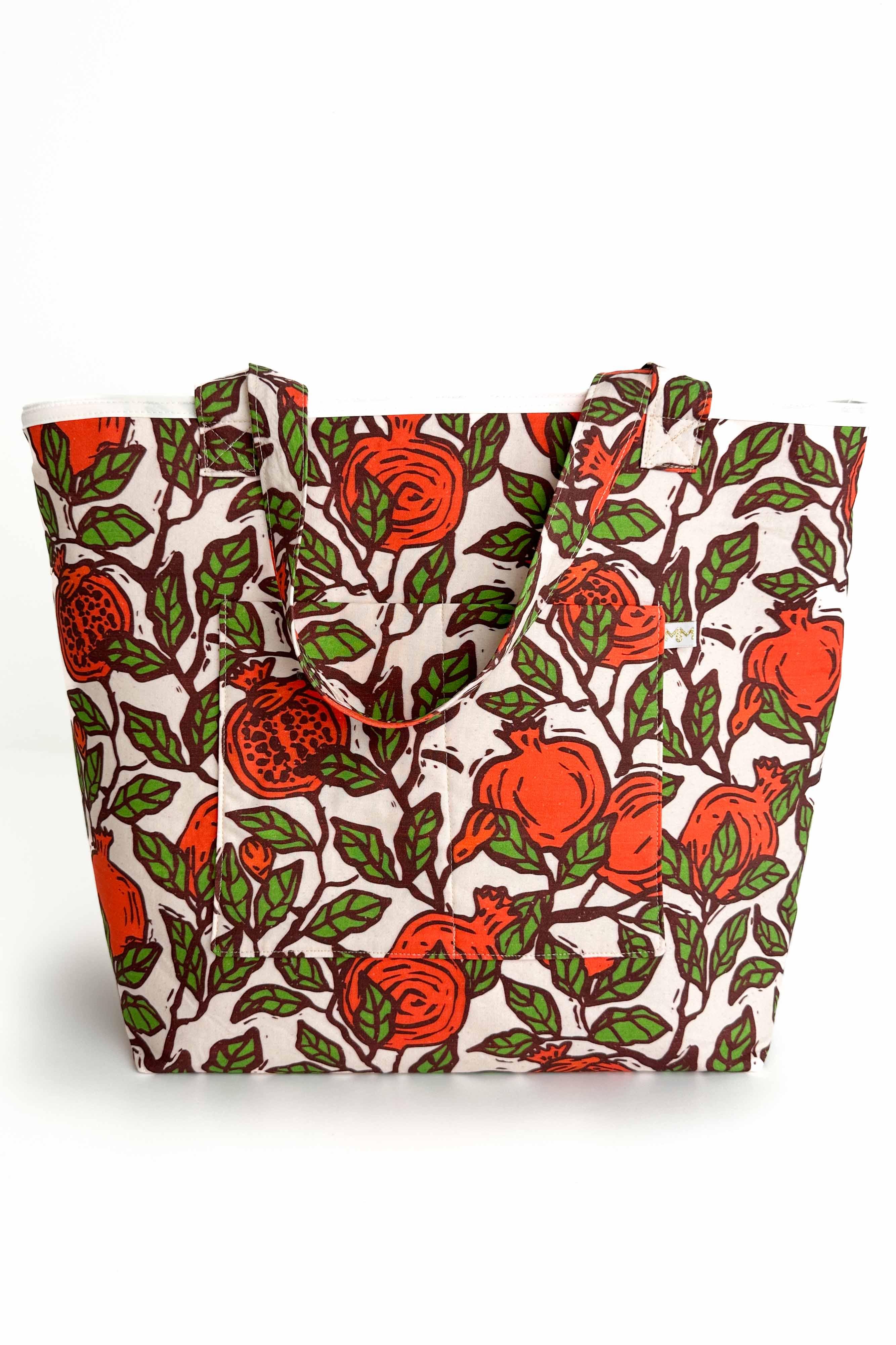 Pomegranate Everyday Leak-Proof Tote Bag READY TO SHIP - Modern Makerie