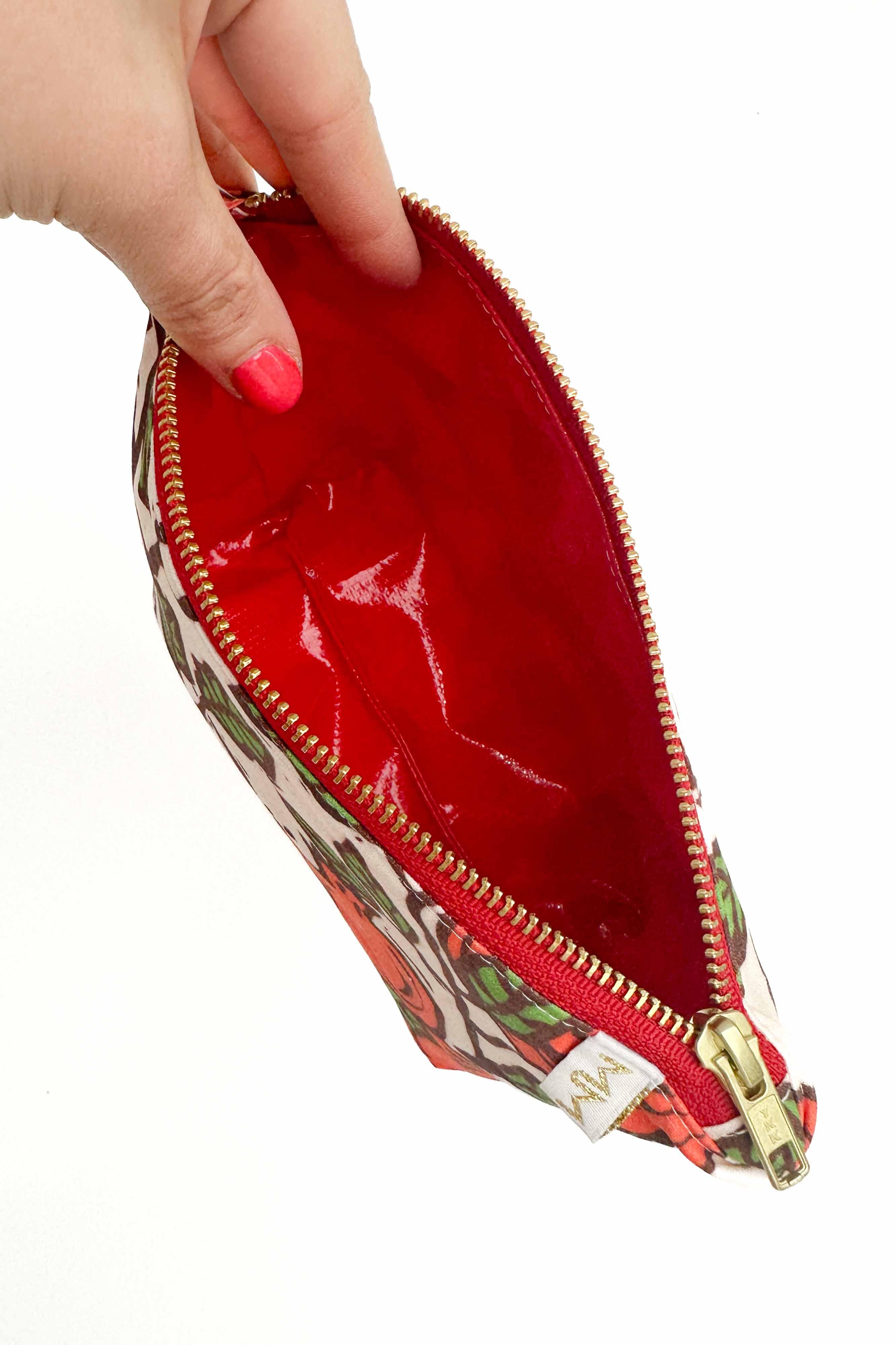 Pomegranate Stash Travel Bag READY TO SHIP - Modern Makerie