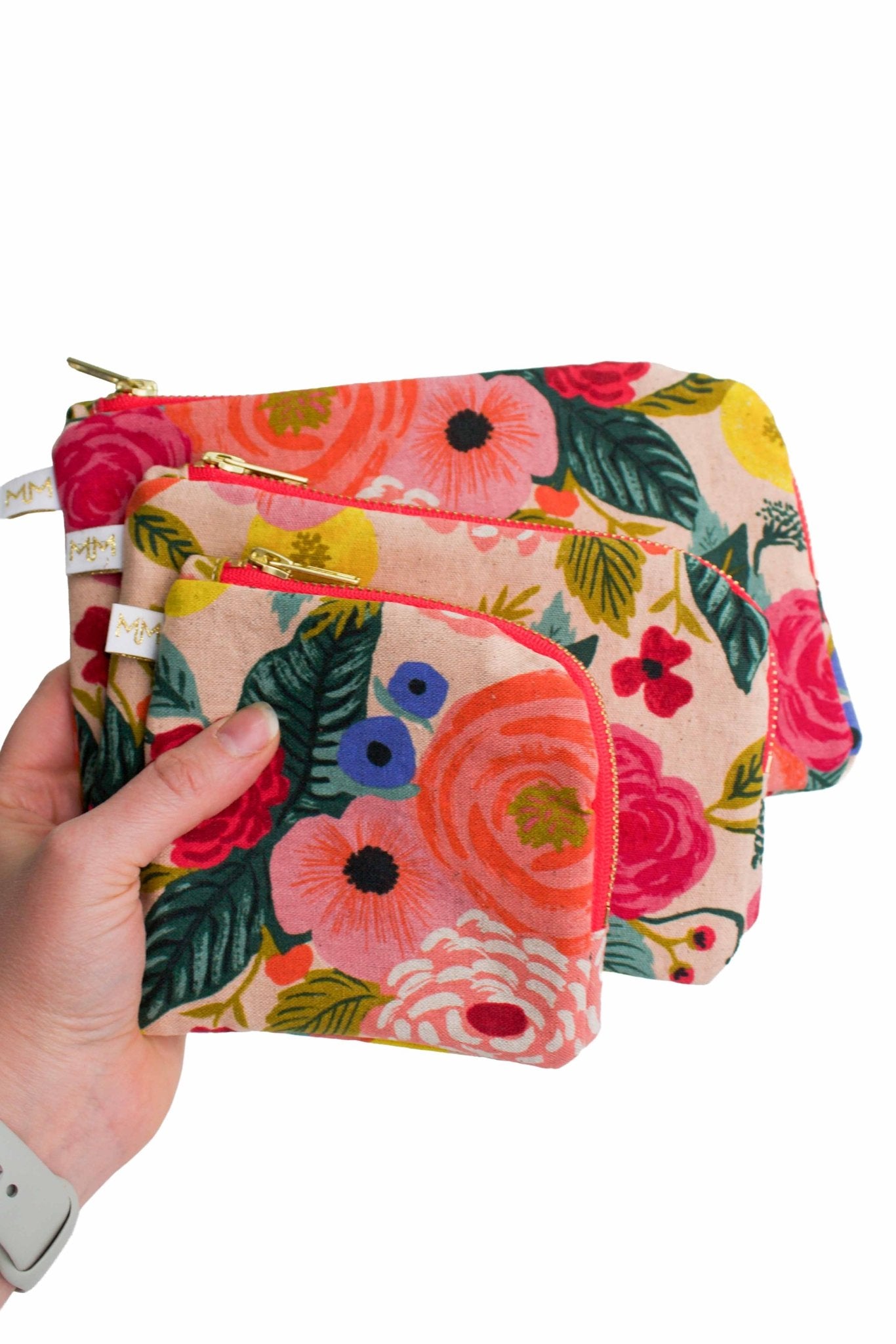 Primrose Garden 3pc Pouch Set - Modern Makerie