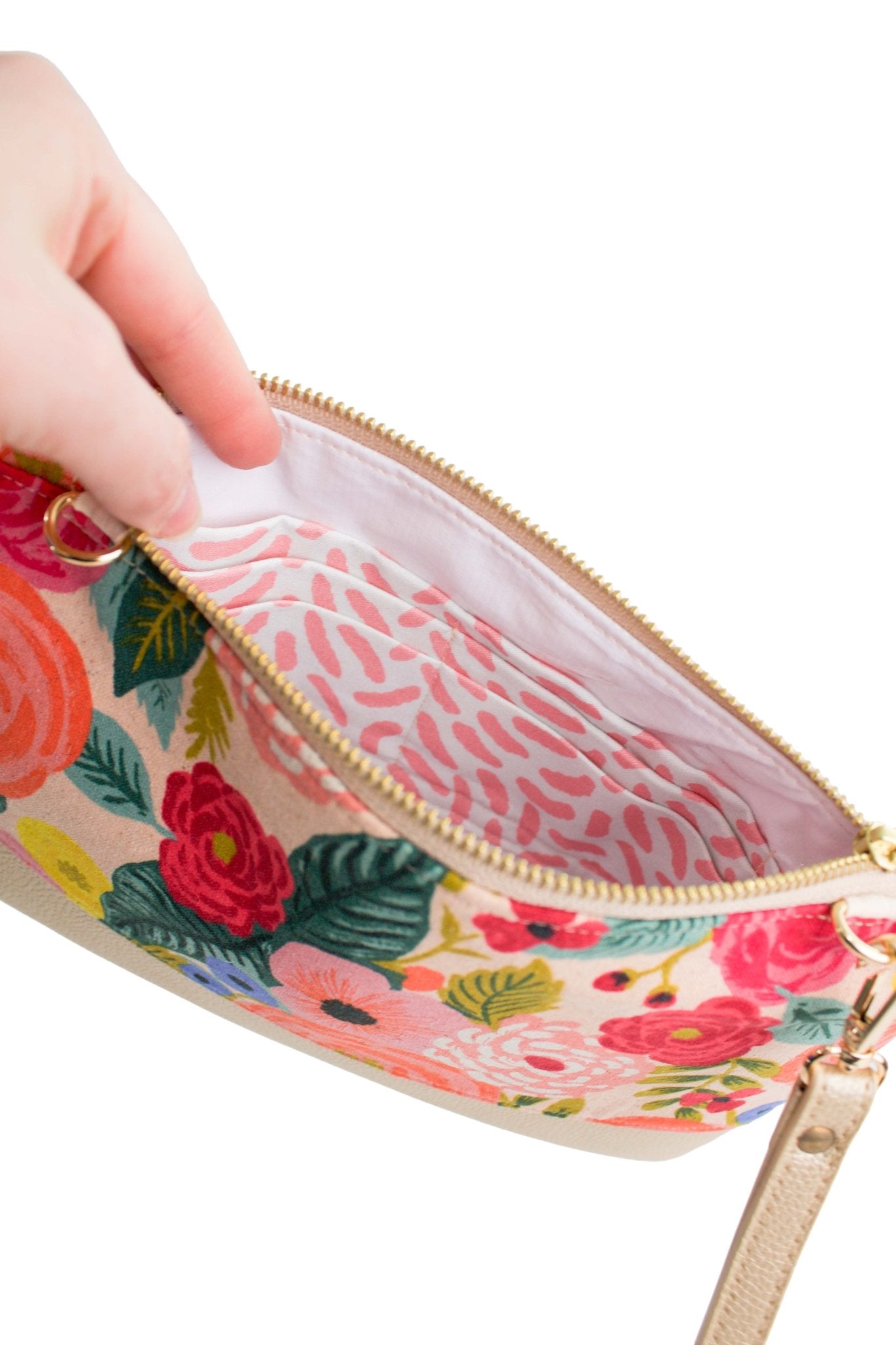 Primrose Garden Canvas Convertible Crossbody Wristlet+ XL - Modern Makerie