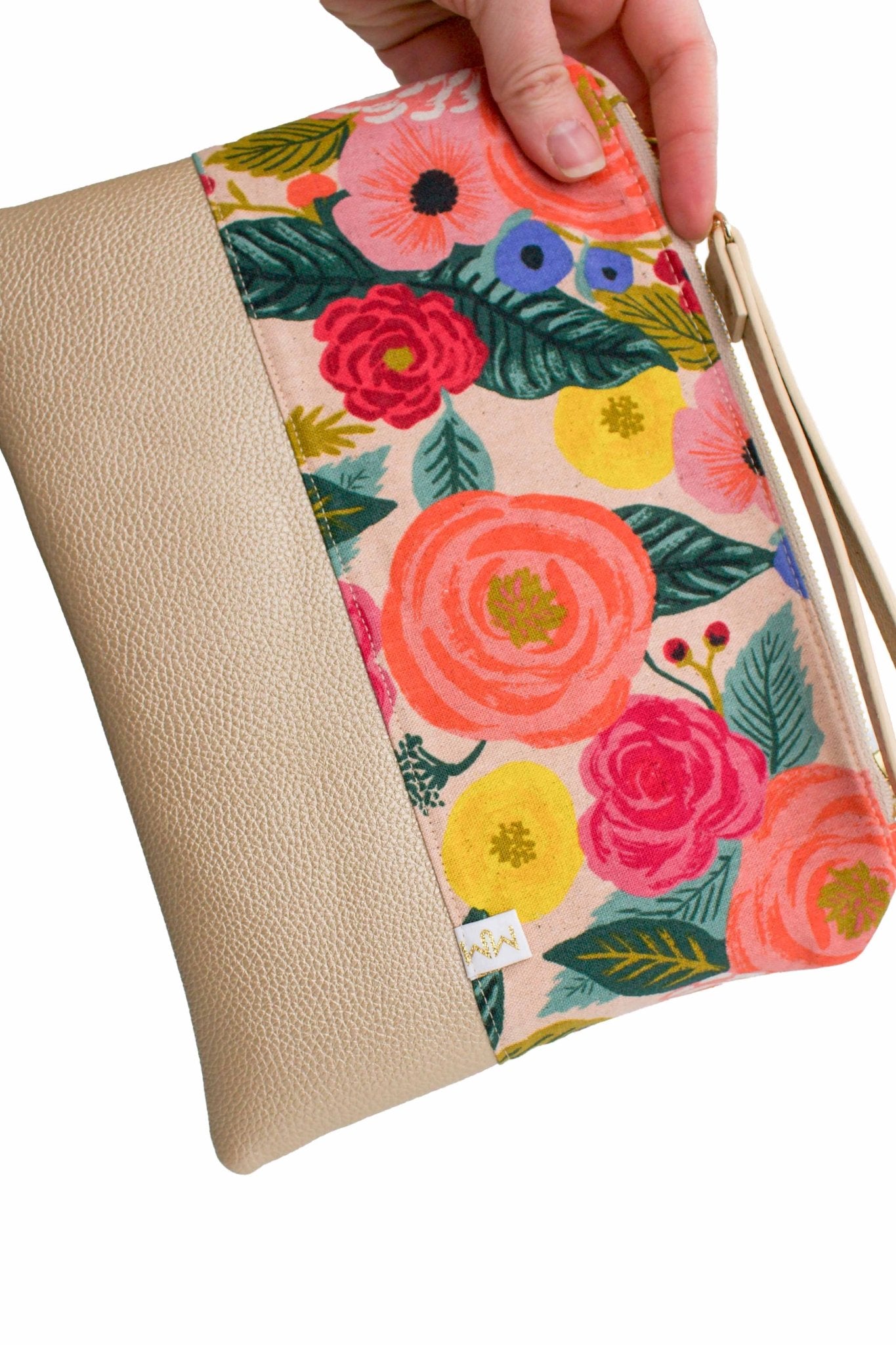 Primrose Garden Canvas Convertible Crossbody Wristlet+ XL - Modern Makerie