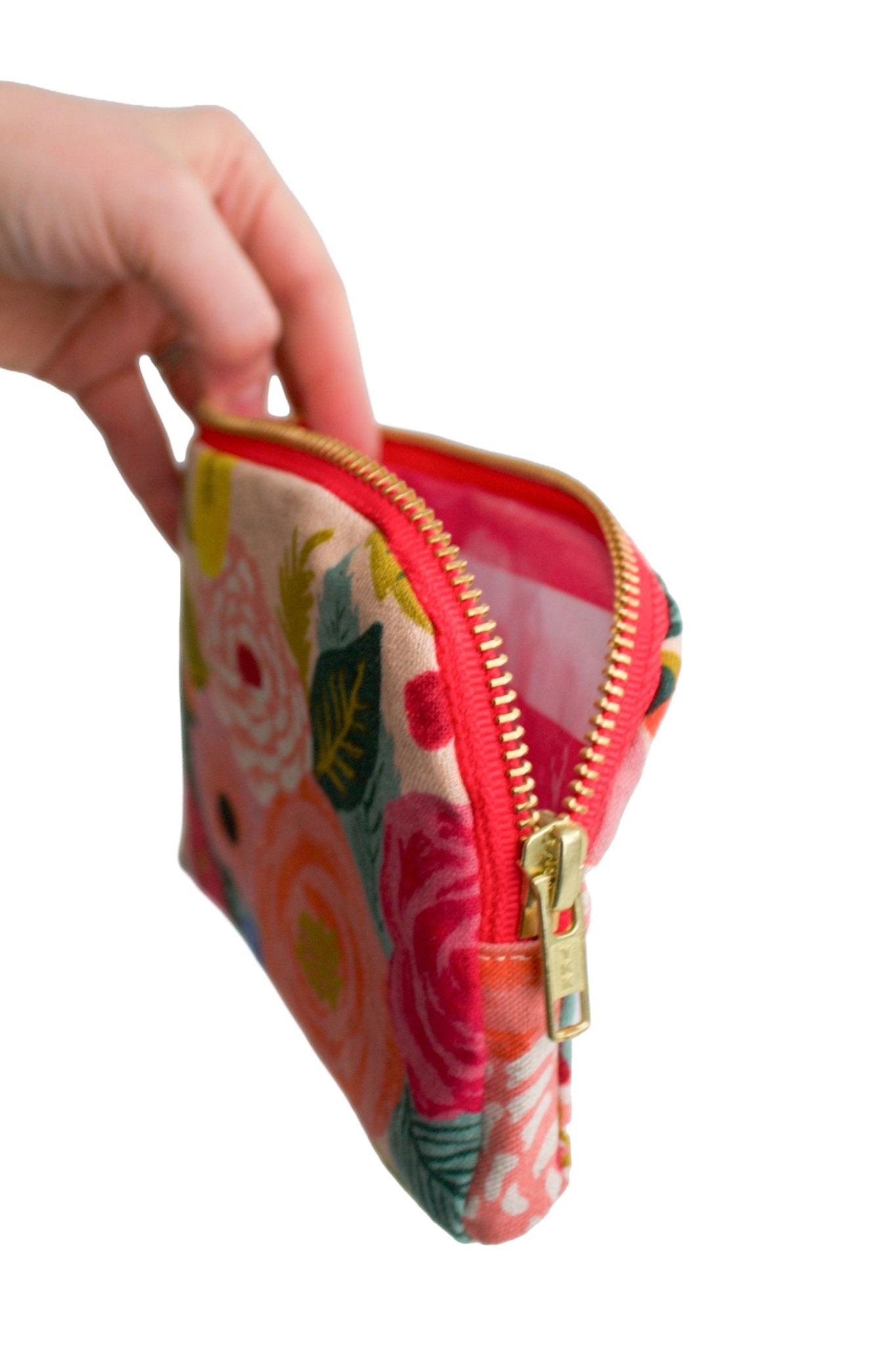 Primrose Garden Canvas Everyday Essentials & Makeup Pouch - Modern Makerie