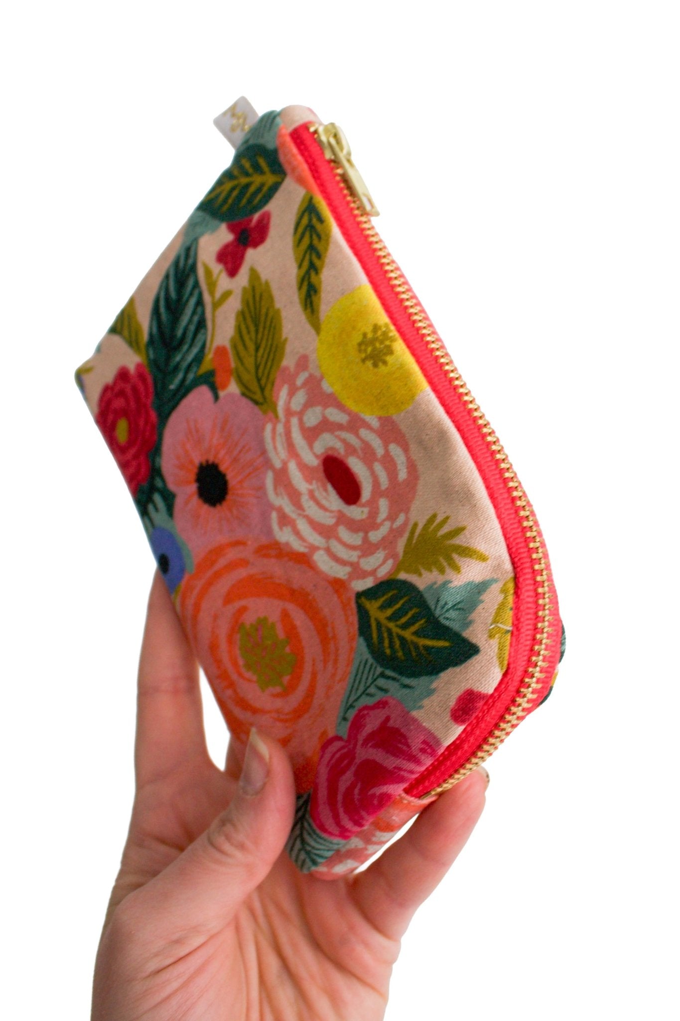 Primrose Garden Canvas Everyday Essentials & Makeup Pouch - Modern Makerie