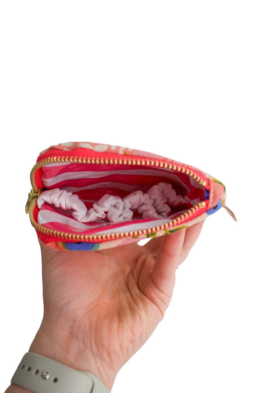 Primrose Garden Canvas Mini Essential Oil Pouch with Compartments - Modern Makerie