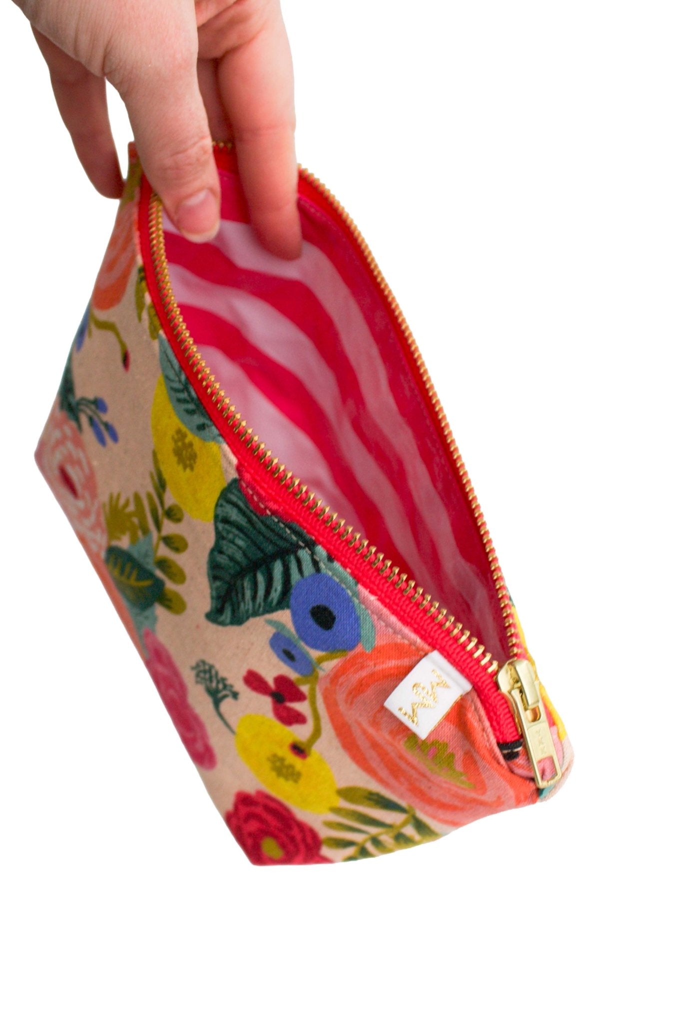 Primrose Garden Canvas Mini Maxx Makeup & Toiletry Bag - Modern Makerie