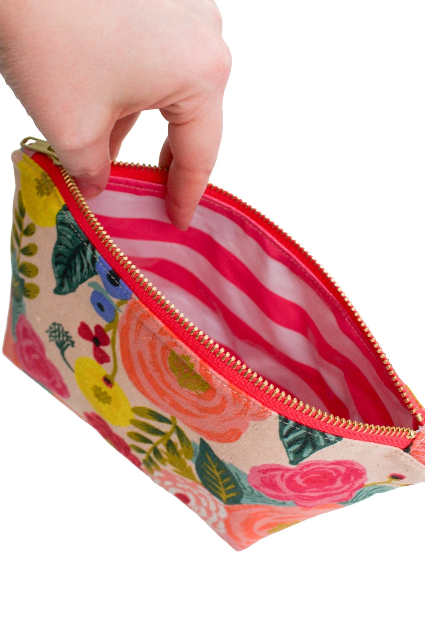 Primrose Garden Canvas Mini Maxx Makeup & Toiletry Bag - Modern Makerie