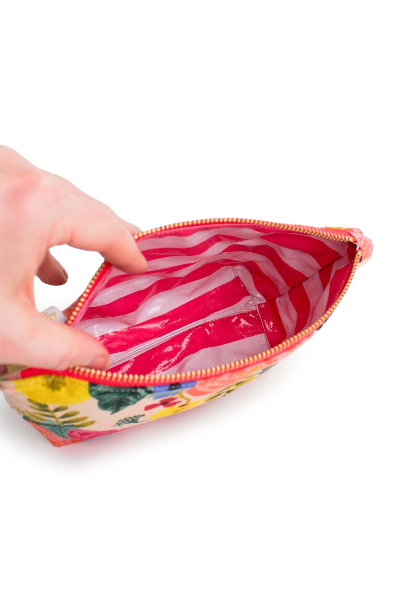 Primrose Garden Canvas Mini Maxx Makeup & Toiletry Bag - Modern Makerie