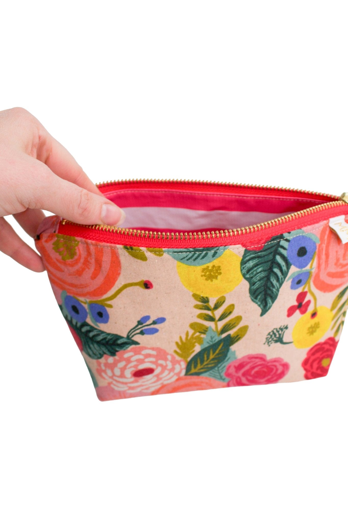 Primrose Garden Canvas Mini Maxx Makeup & Toiletry Bag - Modern Makerie