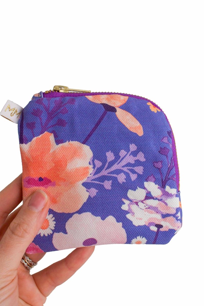 Purple Abstract Duo – Mini Maxx + Mini Pouch Set - Modern Makerie