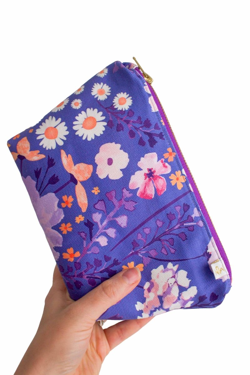 Purple Abstract Duo – Mini Maxx + Mini Pouch Set - Modern Makerie