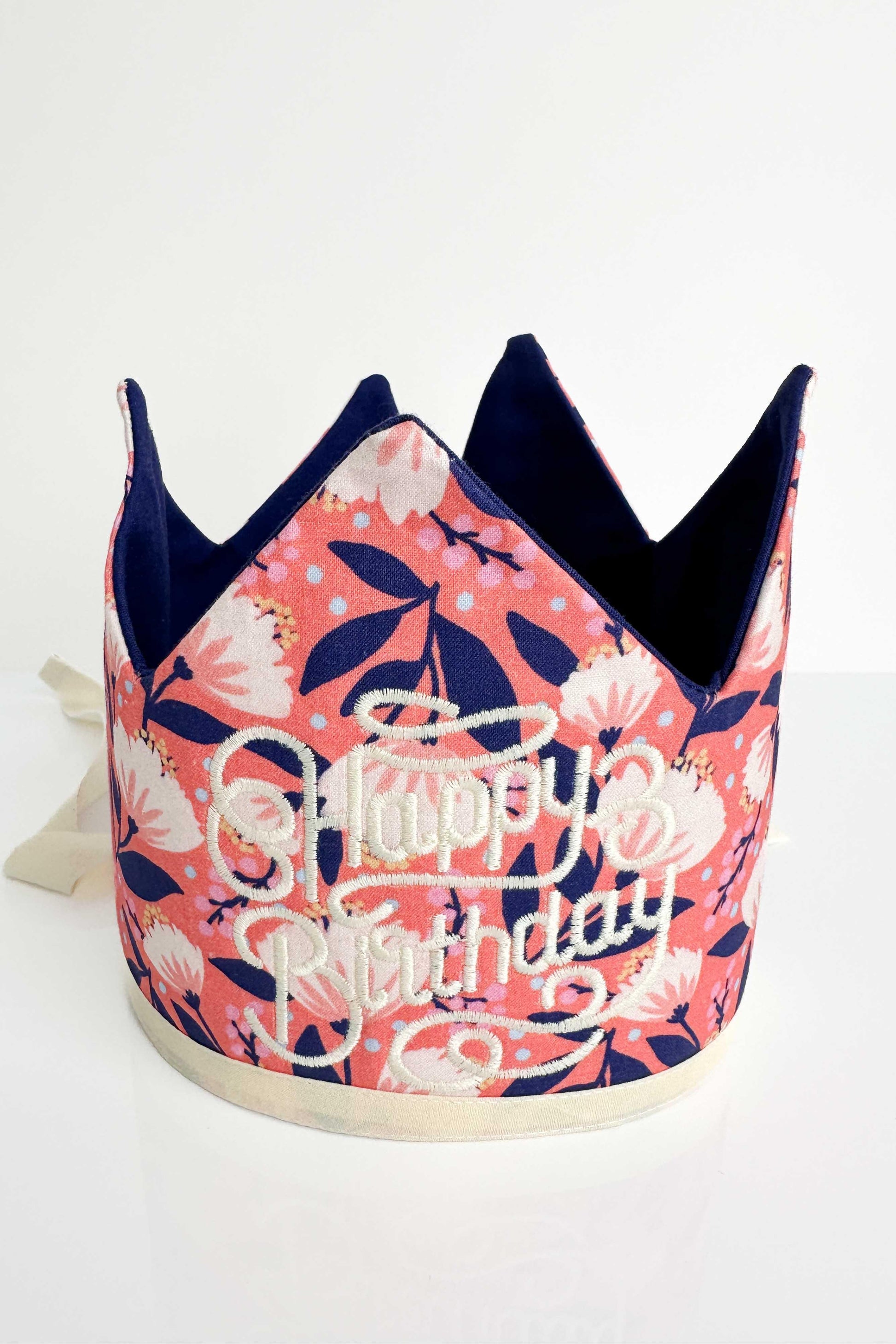 Radiant Coral Heirloom Birthday Crown READY TO SHIP - Modern Makerie