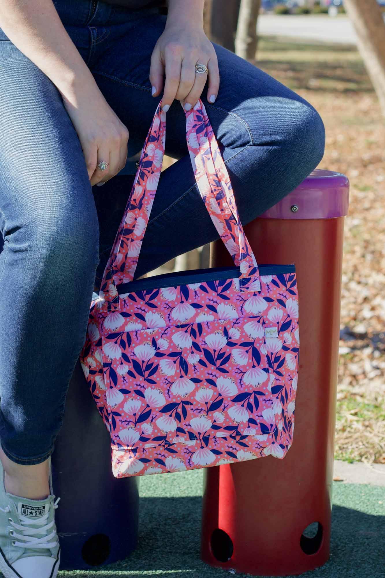 Radiant Coral Mini Leak-proof Tote Bag READY TO SHIP - Modern Makerie