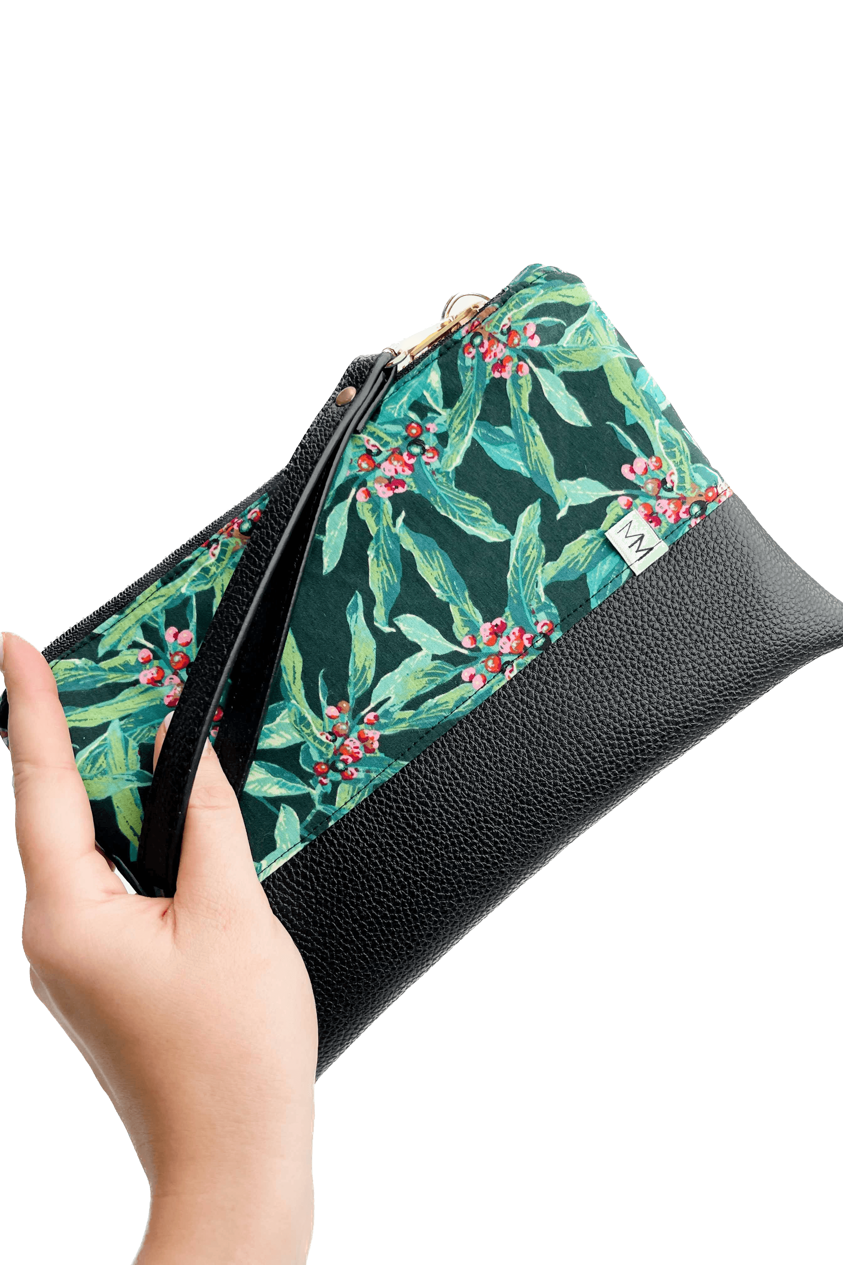 Rainforest Convertible Crossbody Wristlet+ with Compartments READY TO SHIP - Modern Makerie