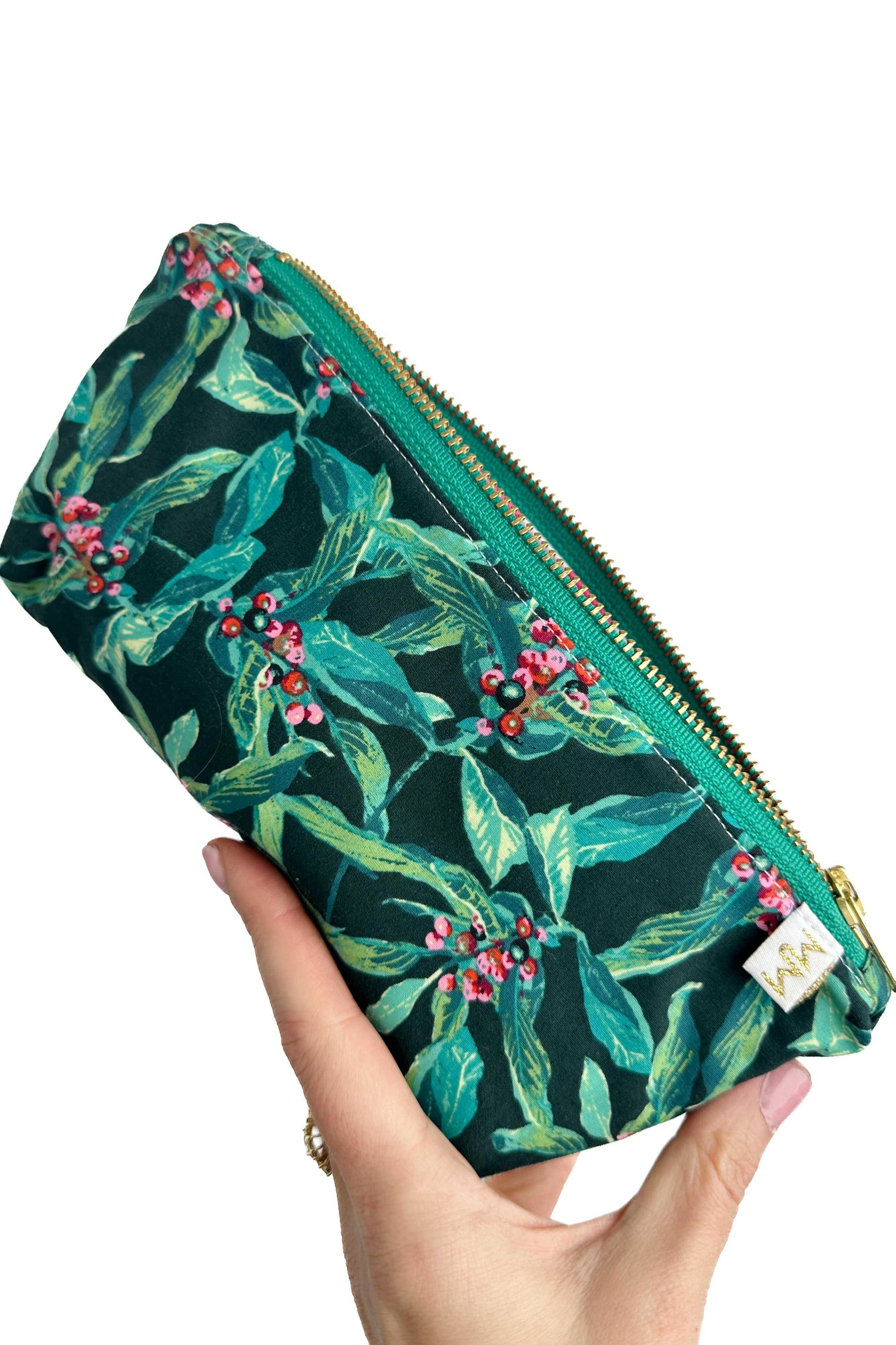 Rainforest Stash Travel Bag with Compartments READY TO SHIP - Modern Makerie