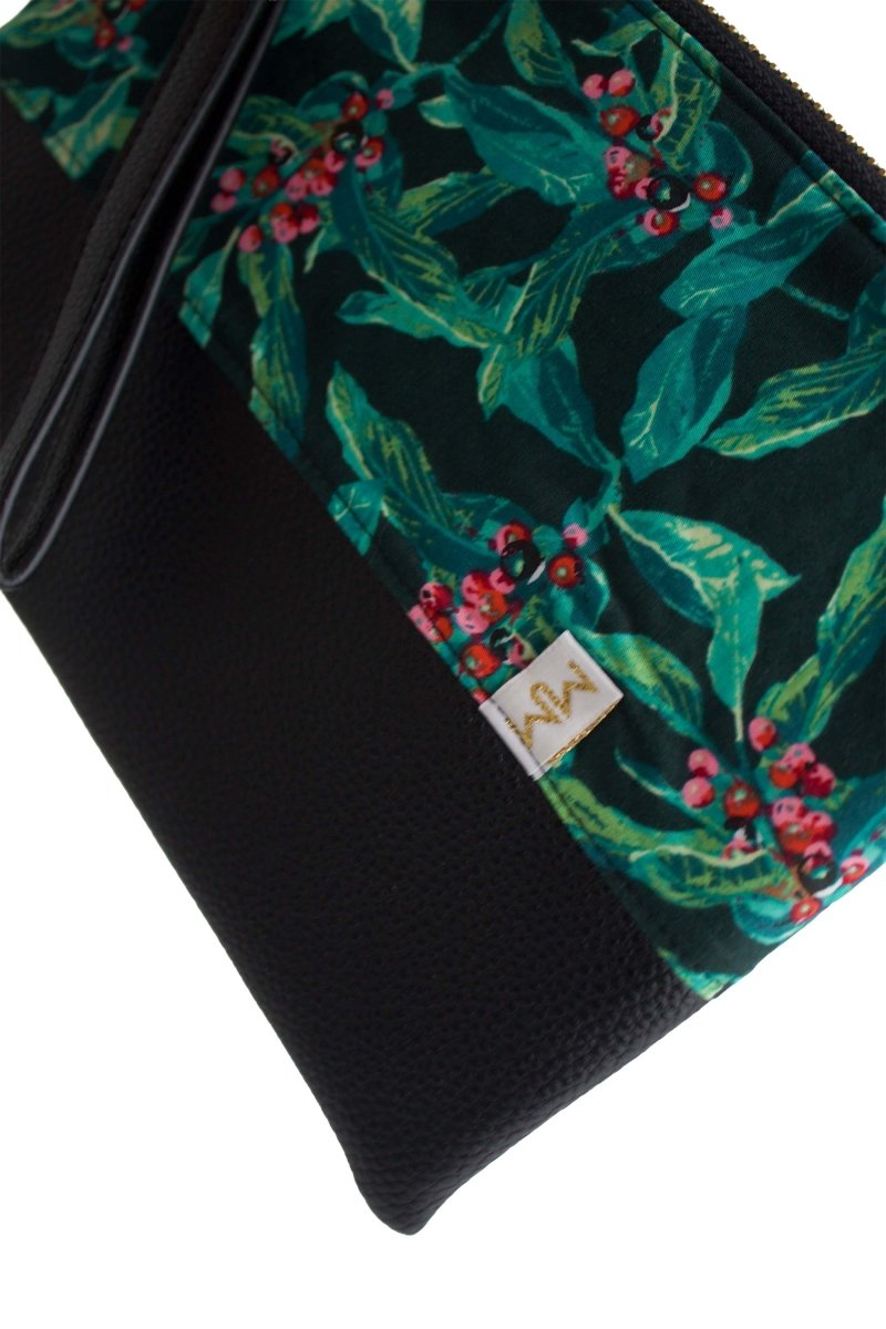 Rainforest Vegan Leather Wristlet – Convertible Crossbody Wallet - Modern Makerie