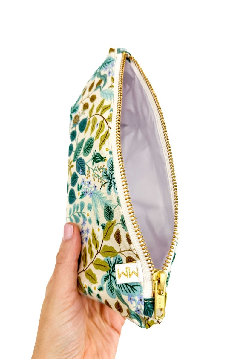 Rifle Paper Sage Garden Piece Cosmetic Toiletry Bag Set