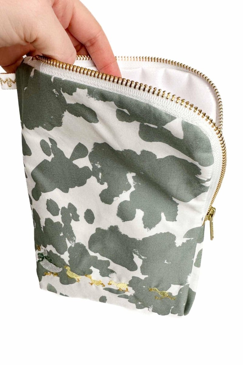 Sage Abstract "ducklings" Everyday Travel Diaper Pouch - Modern Makerie