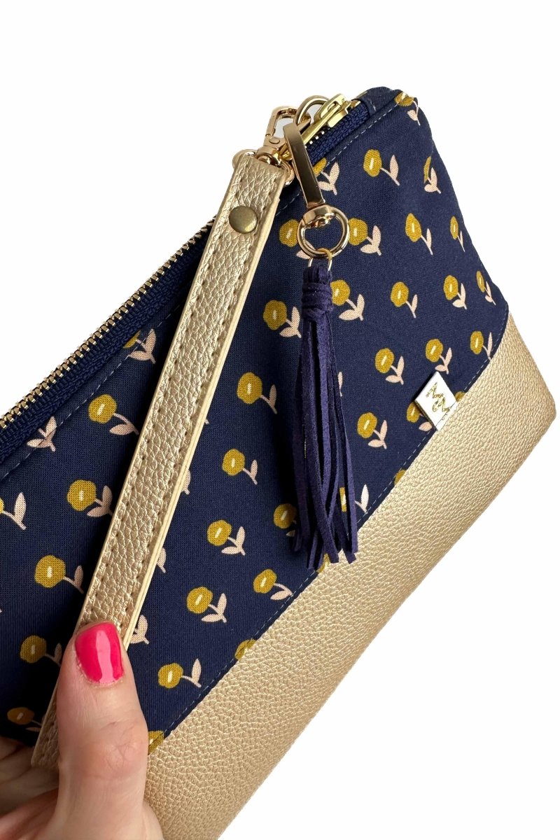 Simply Golden Convertible Crossbody Wristlet+ with Compartments - Modern Makerie