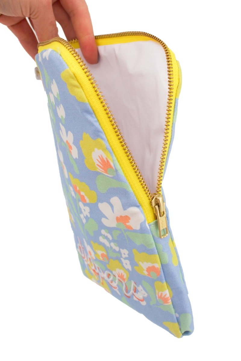 Sunny Meadow Canary Diaper & Wipe Pouch - Modern Makerie