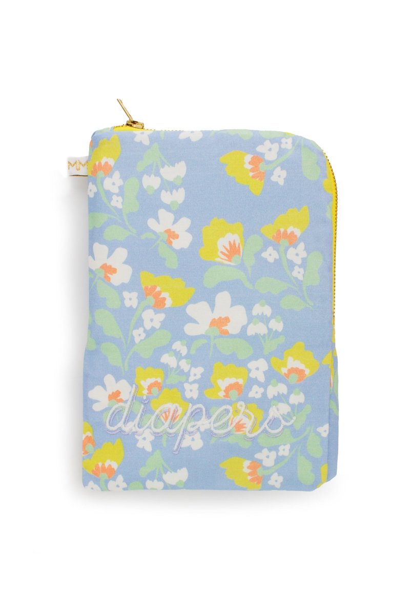 Sunny Meadow Canary Diaper & Wipe Pouch - Modern Makerie