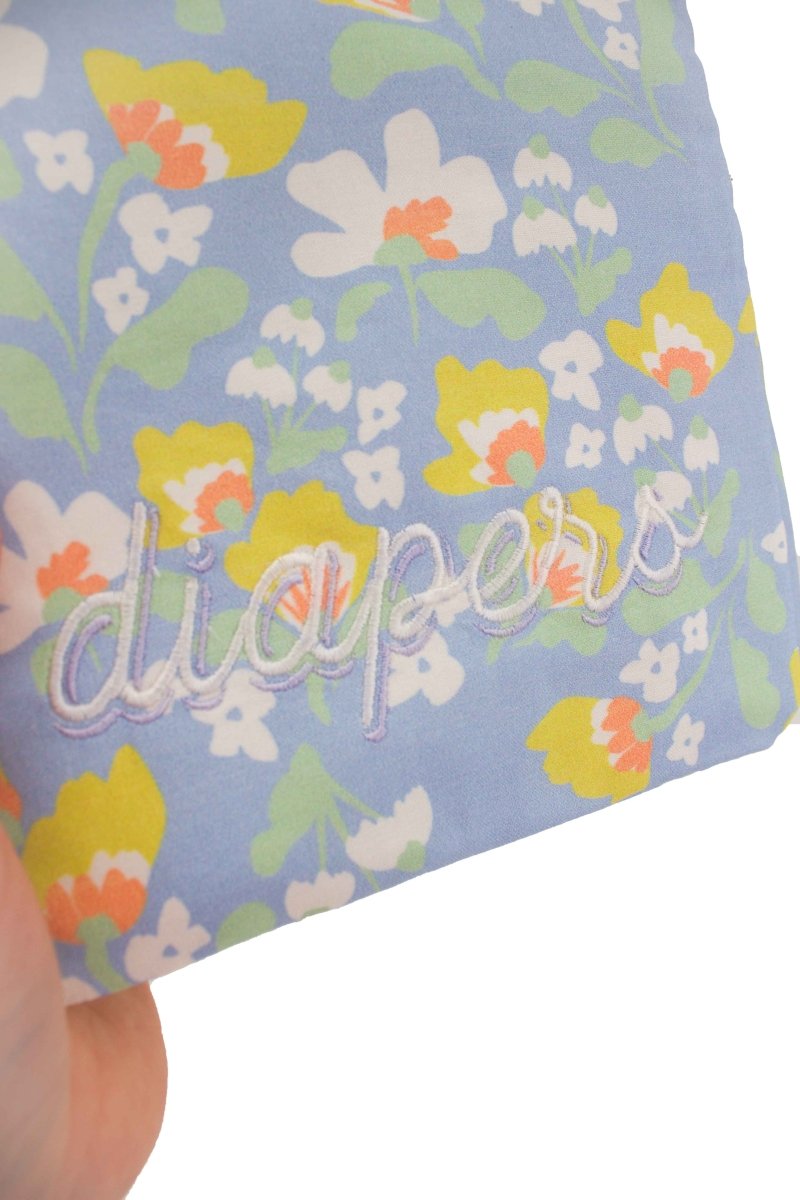 Sunny Meadow Canary Diaper & Wipe Pouch - Modern Makerie