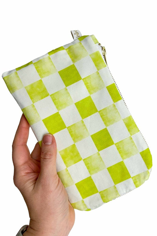 Sunny Meadows in Chartreuse Duo Pouch Set - Modern Makerie