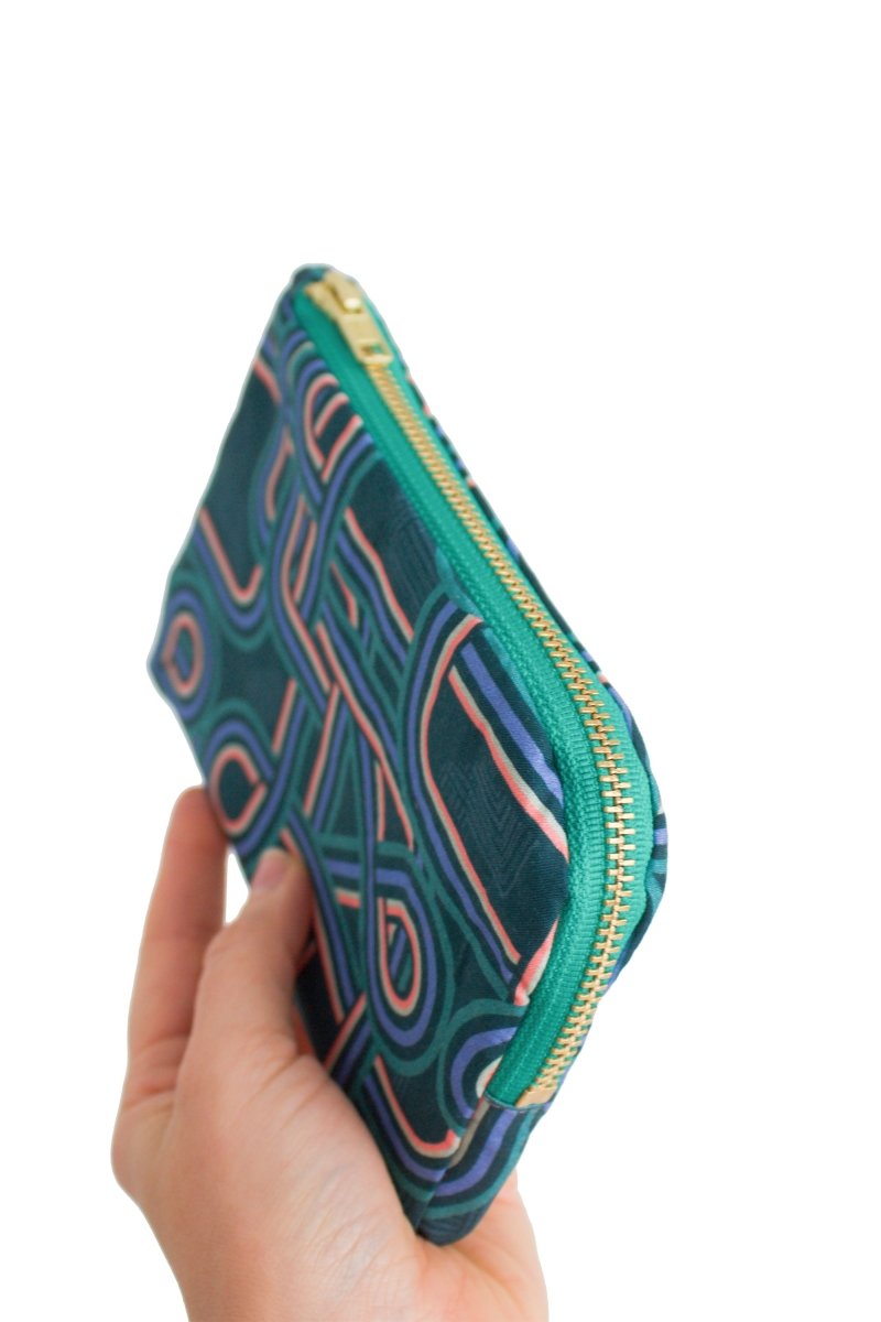 Teal Retro Everyday Pouch - Modern Makerie