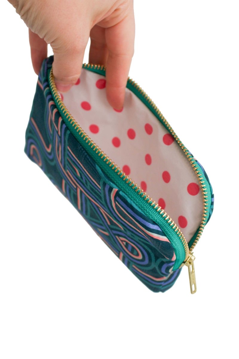 Teal Retro Everyday Pouch - Modern Makerie
