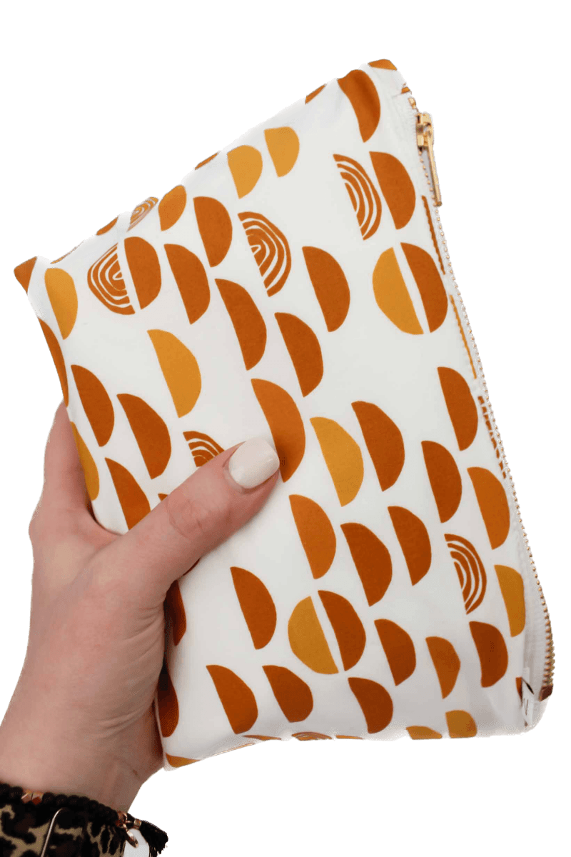 Terra Cotta Mini Maxx Cosmetic Bag - Modern Makerie