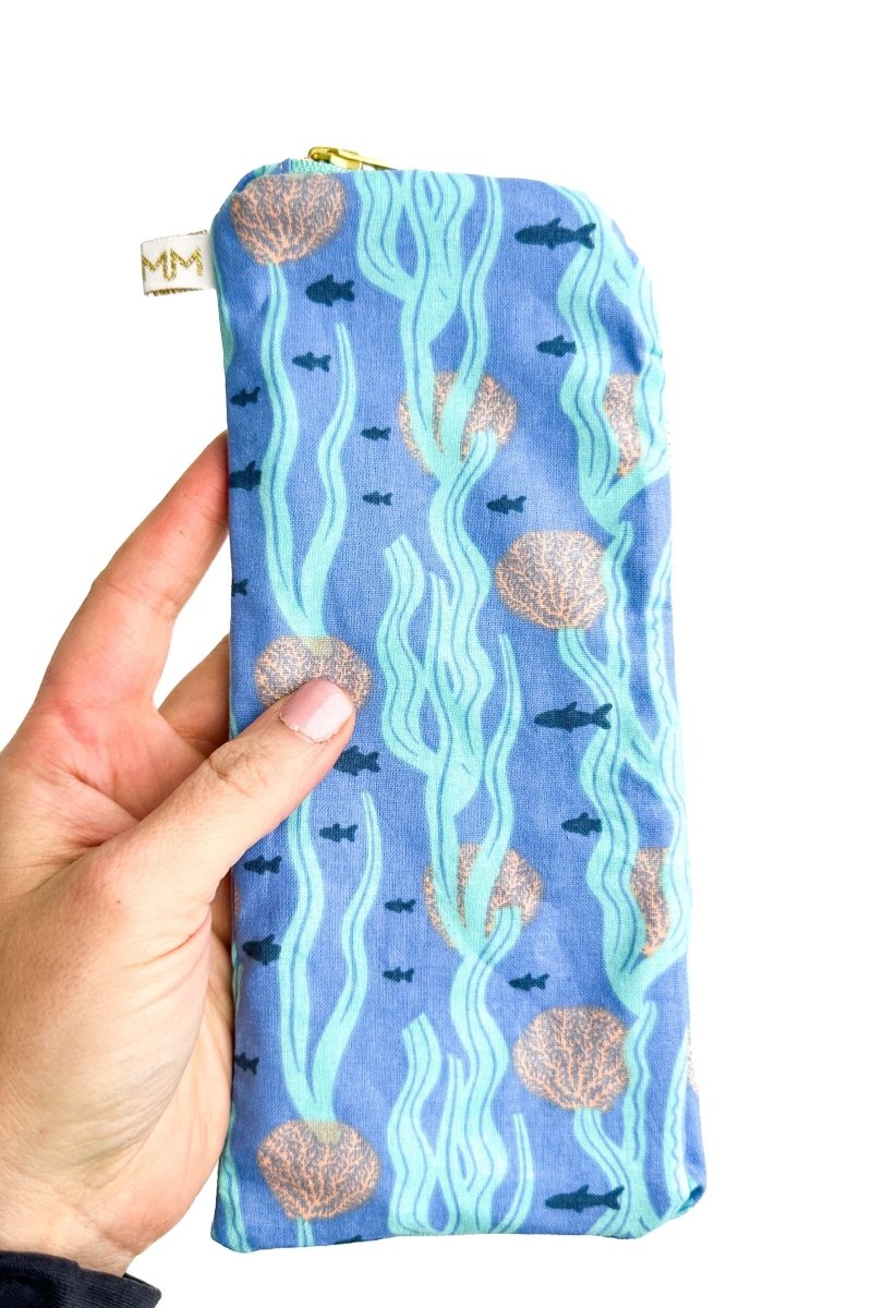 Under The Sea Slim Makeup Brush Bag - Modern Makerie