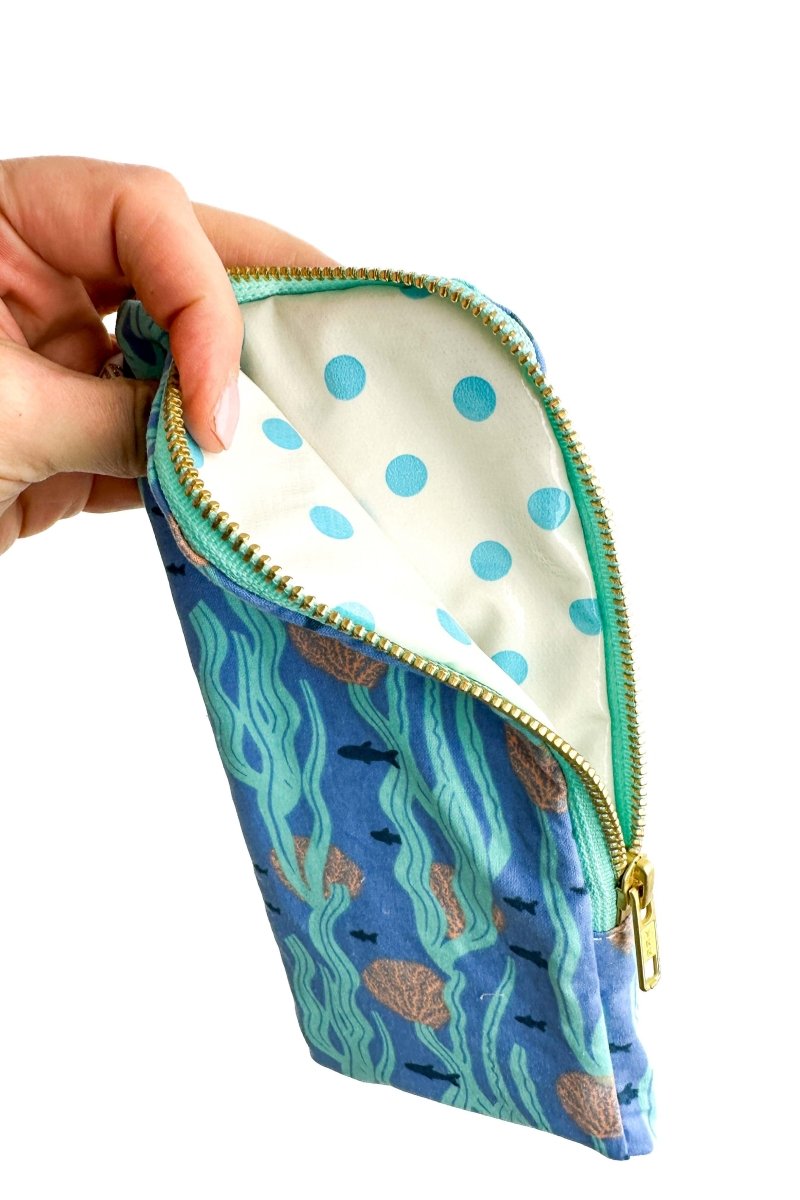 Under The Sea Slim Makeup Brush Bag - Modern Makerie