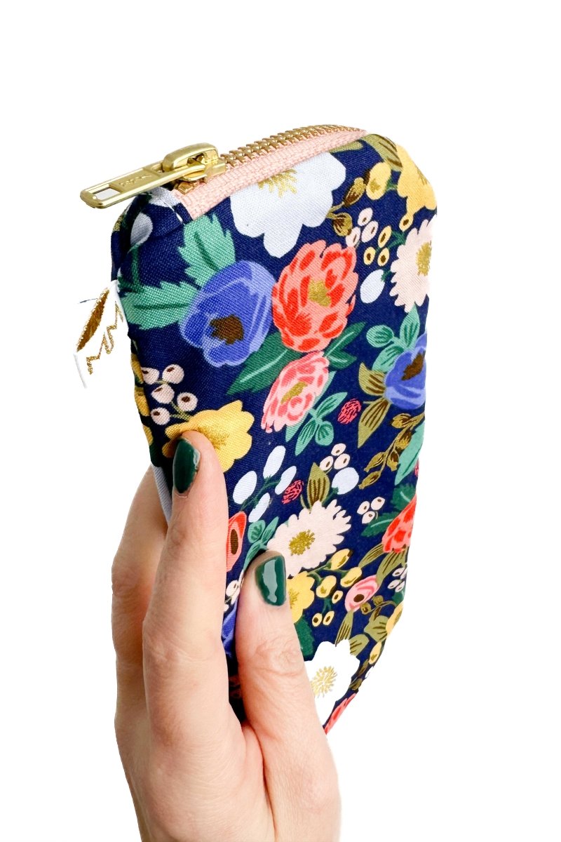 Vintage Garden Slim Makeup Brush Bag - Modern Makerie