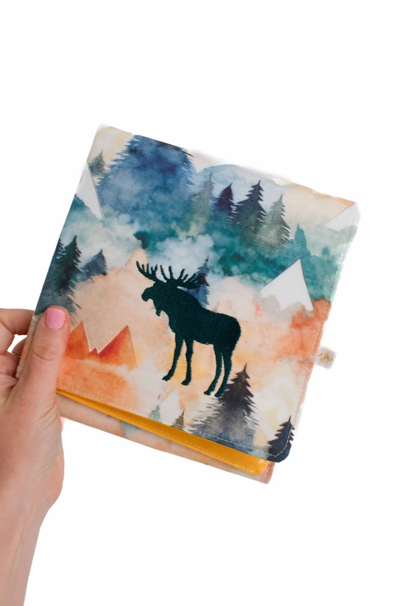 Watercolor Moose Baby Changing Mat - Modern Makerie