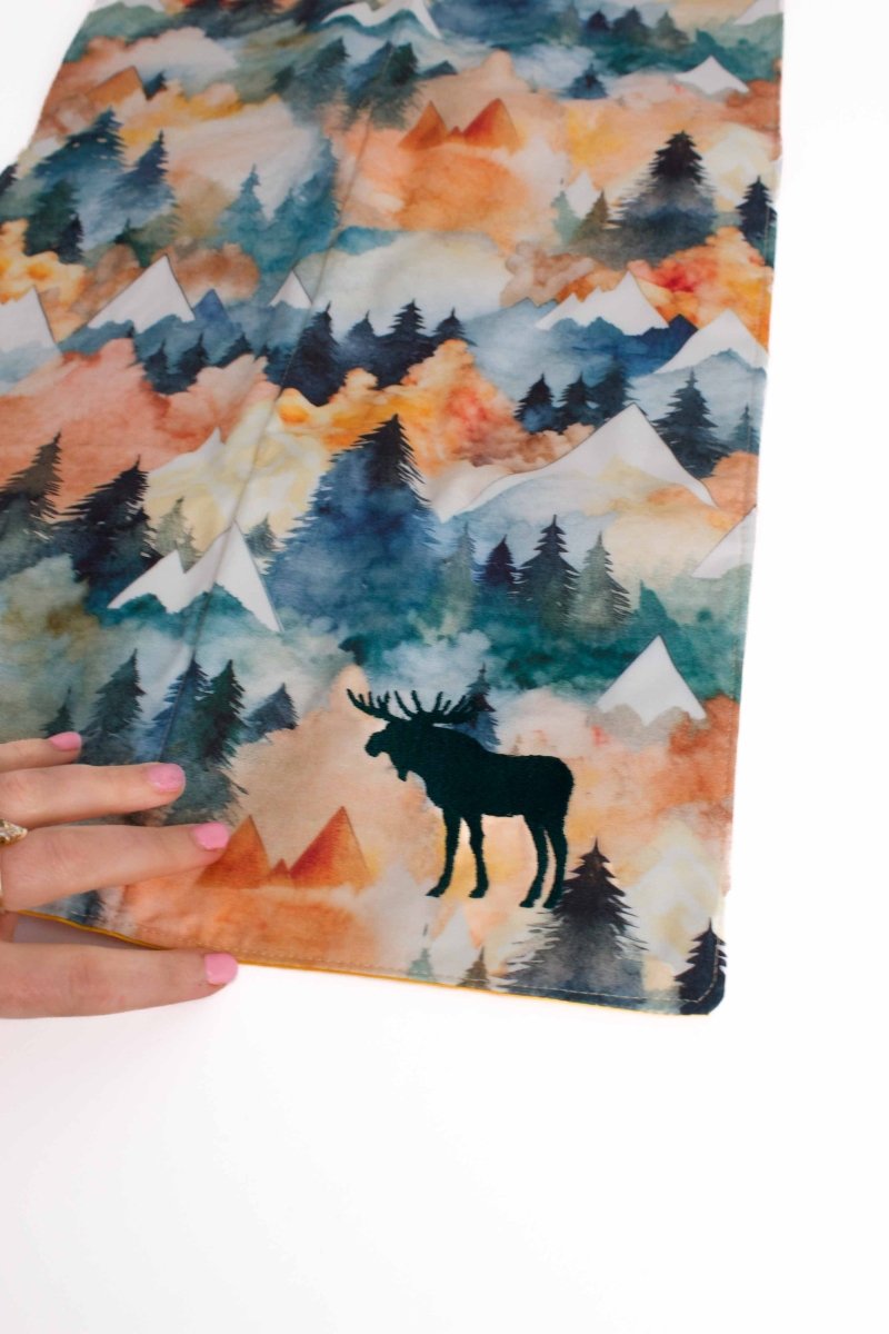 Watercolor Moose Baby Changing Mat - Modern Makerie