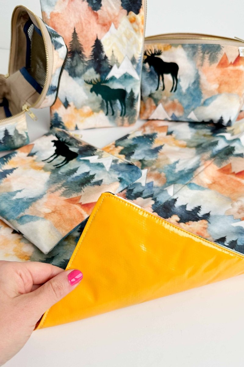 Watercolor Moose Baby Changing Mat - Modern Makerie