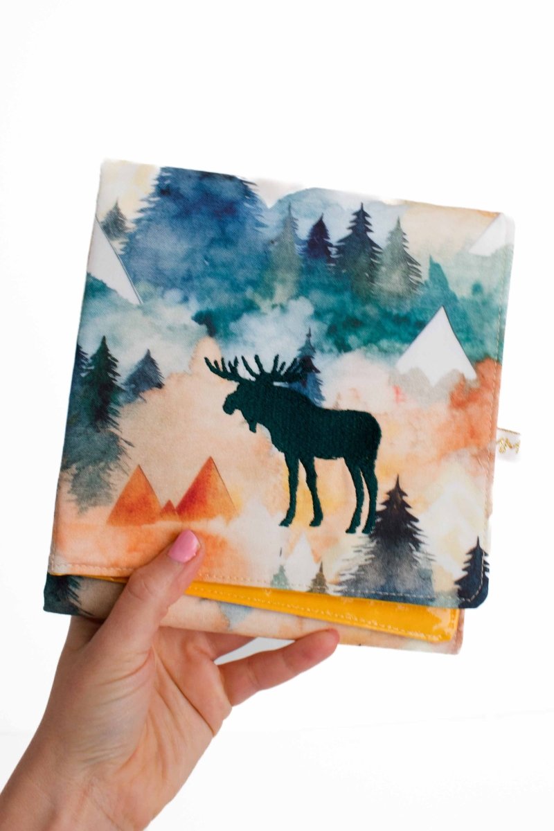 Watercolor Moose Baby Changing Mat - Modern Makerie